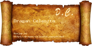 Dragan Celeszta névjegykártya